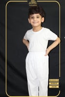 طقم ولادي فنيلة مع سروال داخلي + سروال طويل