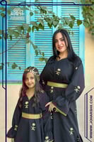 طقم للام والبنت جلابية أسود التأسيس