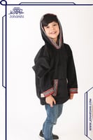 هودي أطفال شتوي بسدو مع رسمه الورده