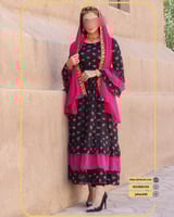 جلابيه شالكي نسائيه مزينة بالورود