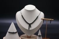 طقم سهره زركون لون اسود أنيق