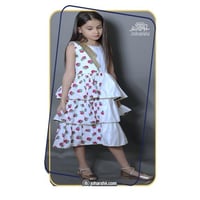 فستان شالكي ابيض