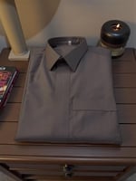 ثوب سعودي رجالي شتوي خليه قلاب سحاب بني