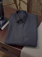 ثوب سعودي رجالي شتوي خليه قلاب سحاب رمادي