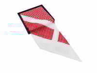 شماغ أشبيل أحمر في أبيض