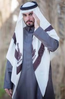 غترة شتوي رجالي مطرز خيوط