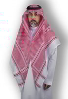 شماغ أشبيل احمر رسم