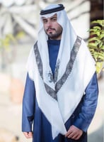 شال شتوي ناعم خيوط مطرز