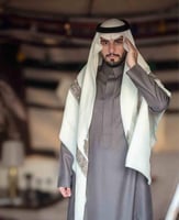 شال رجالي خيط كشمير مطرز