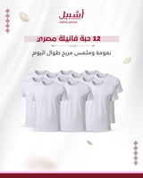 عرض 12 حبه فانيله مصري