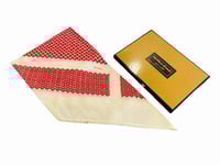 شماغ بروجيه الأصلي احمر مع بيج