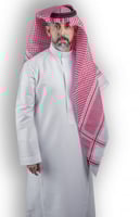 شماغ أشبيل احمر رسم