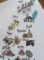 مدن فلسطين فيلم شفاف للريزن ملون مقاس قالب الخريطة...