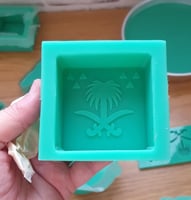 قالب سيليكون شموع او شكولا او صابون مربع ٦ سم ارتف...