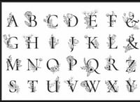 ورق شفاف حروف كبيرة مزخرفة للكوسترات