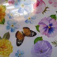 ورق استكر شفاف ورد منوع معظم المقاسات لقالب 5 سم و...