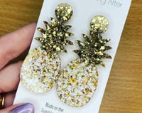 قالب سيليكون حلقان شكل اناناس للمحترفين