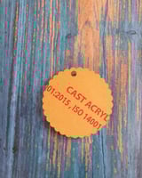 ختم أكريليك لصنع القوالب دائرة مضلعة مخرم مقاس 5 س...