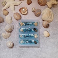 قالب توك او مشبك الشعر او بروش او سلاسل مستطيل بحو...