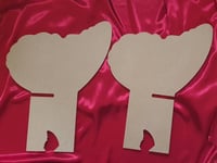 حامل مصحف 2 قطعة فراشة ارتفاع ٣٨ سم في ١٩ سم خشب ل...