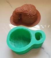 قالب سيليكون جبل الفيل ينفع للشموع و الجبس حجم كبي...