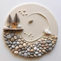 أحجار حجر و حصى بحري منوع الشكل و اللون و الحجم وز...