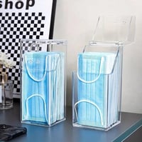 علبة تخزين الكمامات مع غطاء