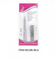 قصاصة اظافر استيل مع مبرد