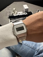 ساعة كاسيو ابيض