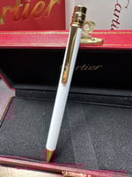 قلم كارتير ابيض وذهبي