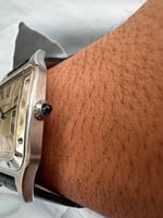 سانتوس كحلي جلد لامع