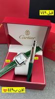 عرض فاخر من كارتير طقم ساعة وقلم كارتير الأصلي