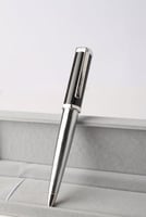 قلم كارتير اسود وفضي رأس مسط