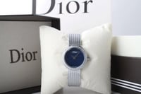 ساعة ديور سلفر بمينا ازرق