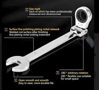 -10 مم -14 مم مفتاح ربط مرن بالرأس: أداة سيارات ثن...