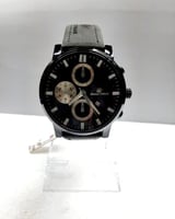 ساعة رجالي باطار اسود Speed Track Watch Black belt