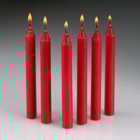 SCENTED CANDLES 8 PIECES 2*19" RED