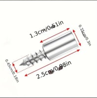 Bookshelf Support Pins & 20 Pcs White Rubber Sleev...