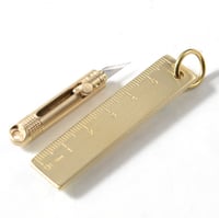 سكين صغيرة جداً ميني ميدالية لون ذهبي مصقولة ومتين...