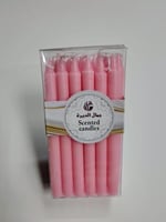 Scented Candles Pink 18 Pieces Set 14 cm, مجموعة ش...
