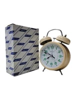 Mercury Twin Bell Quartz Alarm Clock – Classic Ana...