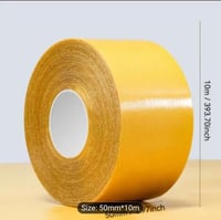 Strong Double-Sided Tape,50MM*10M - Transparent, H...