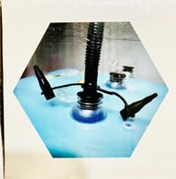 منفاخ هواء للمسبح والكوره يدوي مقاس وسط