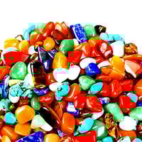 حجارة ملونة لأحواض الأسمالك وللفازات الشفافة