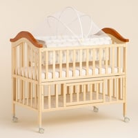 سرير خشب اطفال رضع بوضعية الاهتزاز