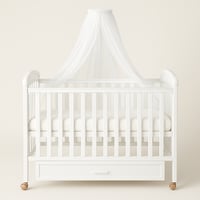 سرير اطفال خشب للرضع ابيض هزاز