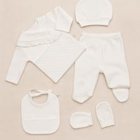 بجامة مواليد أولادي 5 قطع– إنترلوك ناعم قطن 100%