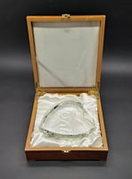 مجسم قلب كريستال سميك