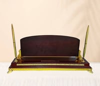 لوحة مكتب مكتبية أرجل ذهبي