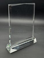 درع كريستال مستطيل طولي